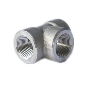 Hot Dip Galvanized SS Threaded Pipe Tee Equal Diameter Customized