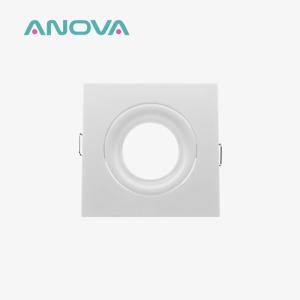 Renewable Material GU10 Downlight Housing Square Tilted MR16 Downlight Housing