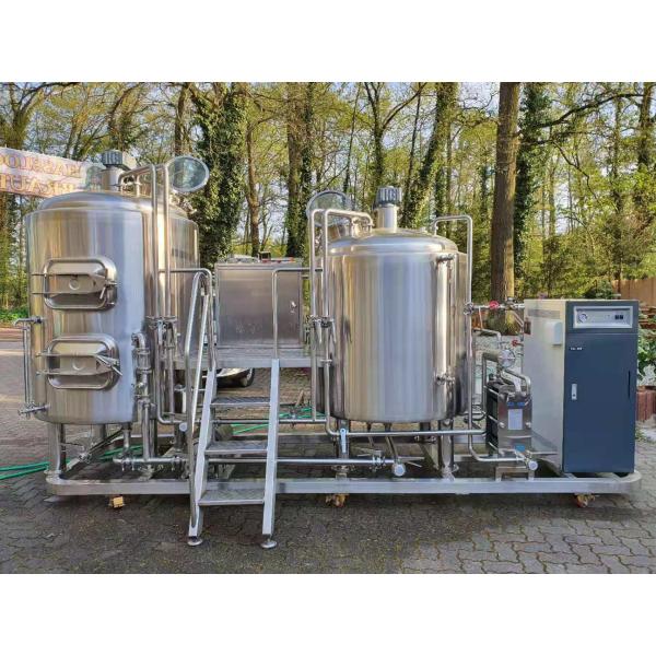 Buy SS304 7.5KW 3000kg/H Commercial Beer Brewing System at wholesale prices