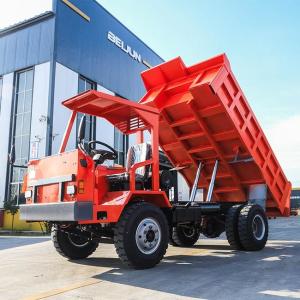 10 Tons Underground Mine Dump Trucks YUNEI Engine Transporter