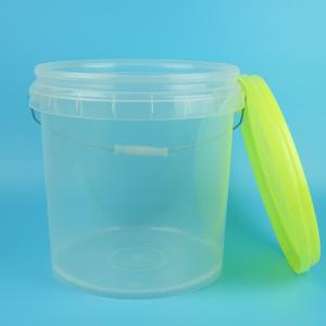 Customizable Durable Transparent Plastic Bucket T/T Payment IML Thermal Transfer