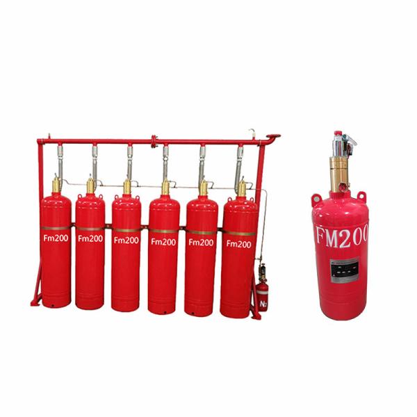 Red FM200 Clean Agent Fire Suppression System For 0-50°C Temperature