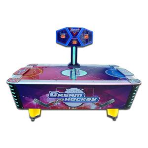 Theme Park Air Hockey Arcade Machine With Metal / Wood / Plastic Material