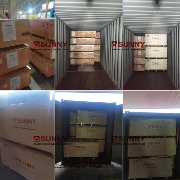 800kg Gearless VVVF Residential MRL 6 Passenger Lift With Marble Floor