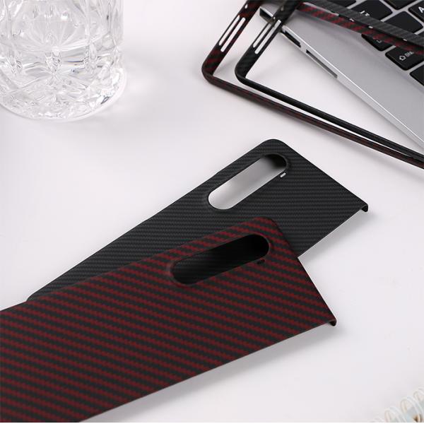 Black Color Aramid Fiber Phone Case For Samsung Galaxy Z Fold 3