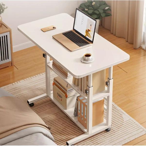 Buy White Wooden Manual Desk Multifunctional Study Table for Children Adjustable Height at wholesale prices