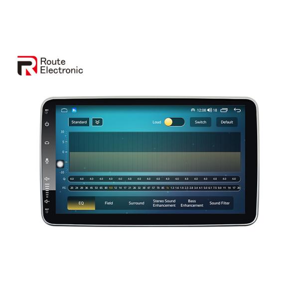 8 Core 2 Din Car Stereo , 10.1" DSP Universal Car Radio Rotatable