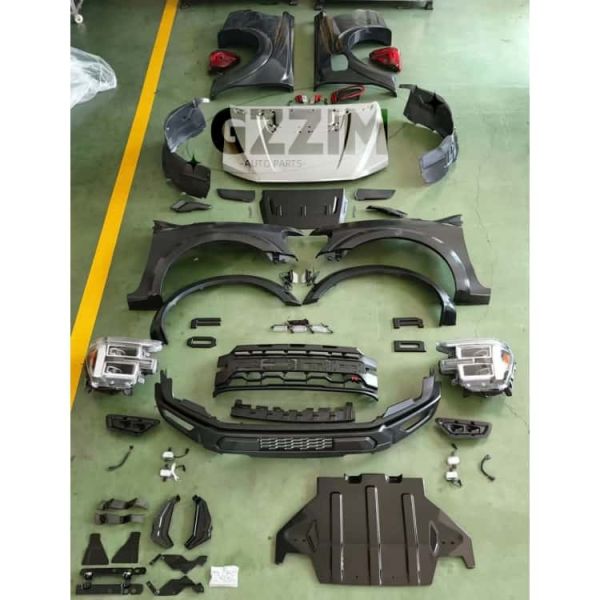 Car Front & Rear Bumper Facelift Fender Hood Car Lamp Bodykit Body Kit for 2012-2021 Ranger to 2025 F150 raptor Style