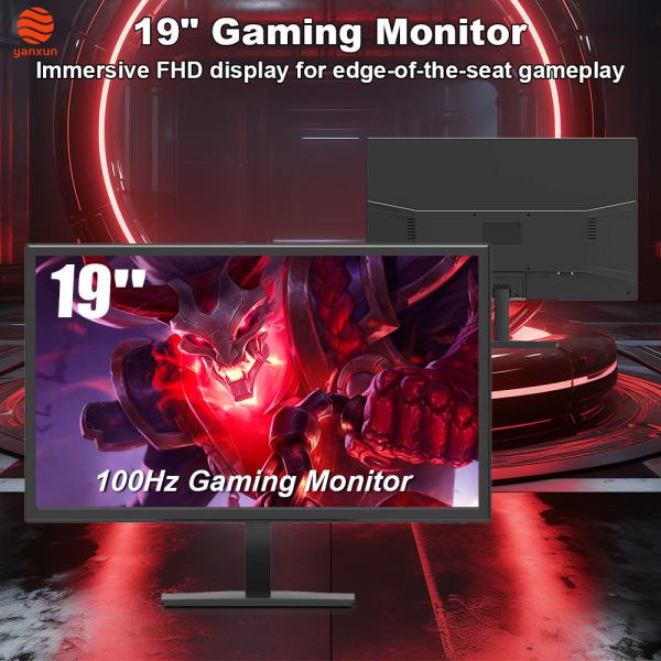 Buy 19” Gaming Monitor That Shines: QHD/UHD Resolution, IPS Panel & Lightning-Fast 180Hz Refresh Rate – Sleek Black Build, Space-Saving Design, Vibrant RGB Lighting, 99% sRGB Accuracy, HDMI/DisplayPort at wholesale prices