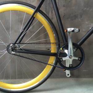 Alloy Pedal 2016 High End Men Style 700C Single Speed Belt Drive Road Bike/Fixie