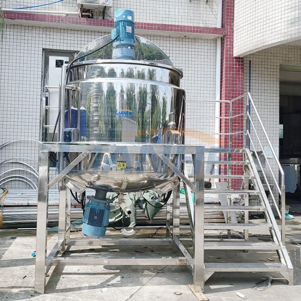 LIANHE Half Open Homogenizer Emulsifier Mixer , Stainless Steel Chemical Mixing