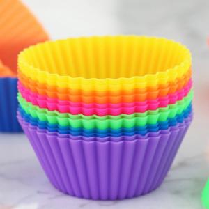Non Stick Cake Molds Silicone Cupcake Liners Reusable