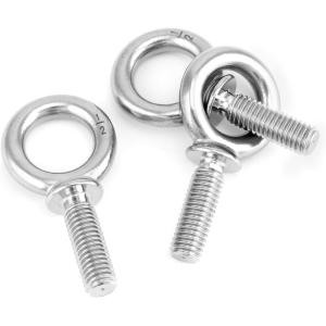 Plain Finish Stainless Steel 304 Eye Bolt For Ringing High Functionality
