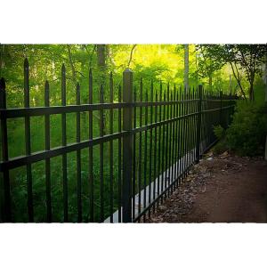 Galvanized Metal Railing Fence - Modern Anti-Theft Garden Wall