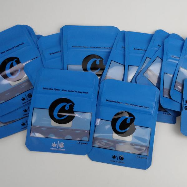 Buy Customized Size Plastic Herb Bags , Cookie Packaging Bags Resealable at wholesale prices