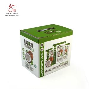 China Embossing Corrugated Cardboard Packaging 4C Custom Carrying Box With Handle on sale