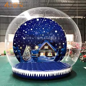 Customized Giant Christmas Inflatable Snow Globe Dome Bubble Bounce House