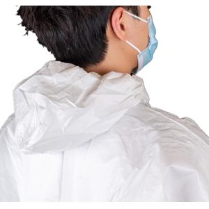 Hospital Medical Microporous Film Coverall Waterproof Disposable With Elastic