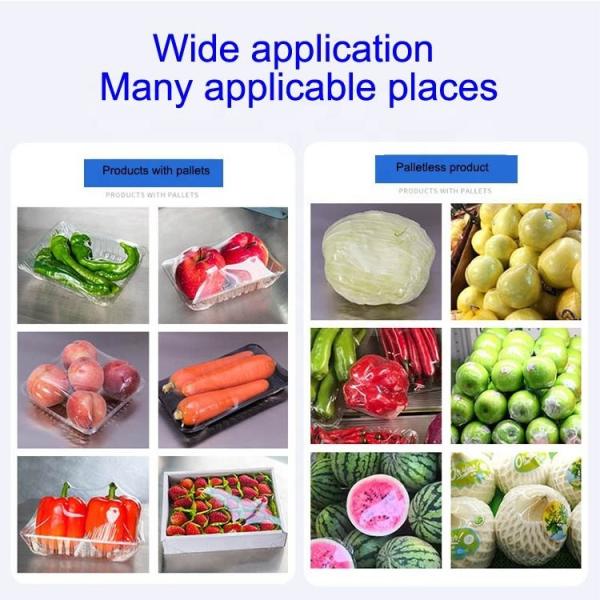 220V Automatic Packing Machine Cling Film Vegetable Fruit Wrapping