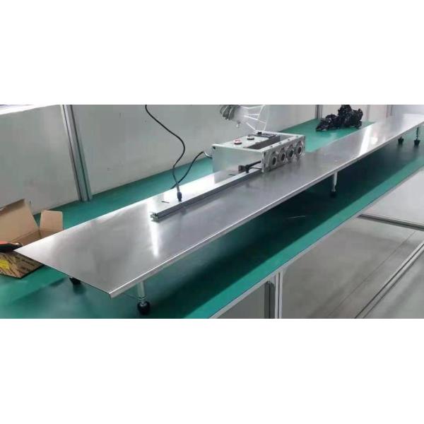 35Kg 110 220V 60W V Cut PCB Depaneling Machine Web Guide Up And Down 2 Circular Blades 420X 280 X 300mm