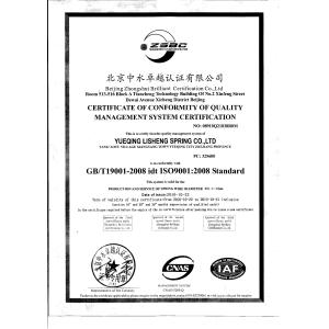 乐清市力升弹簧有限公司 Certifications