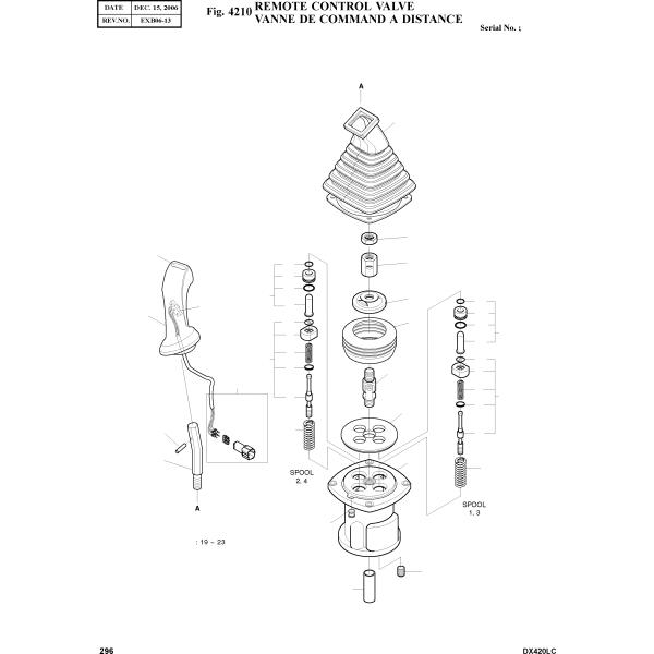 1.428-00235 1.42800235 1428-00235 142800235 Push Rod Parts For DX300LC-5 DX380LC-3 DX480LC Joystick Valve