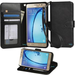 Samsung on7 wallet case,premium pu leather case for samsung on7