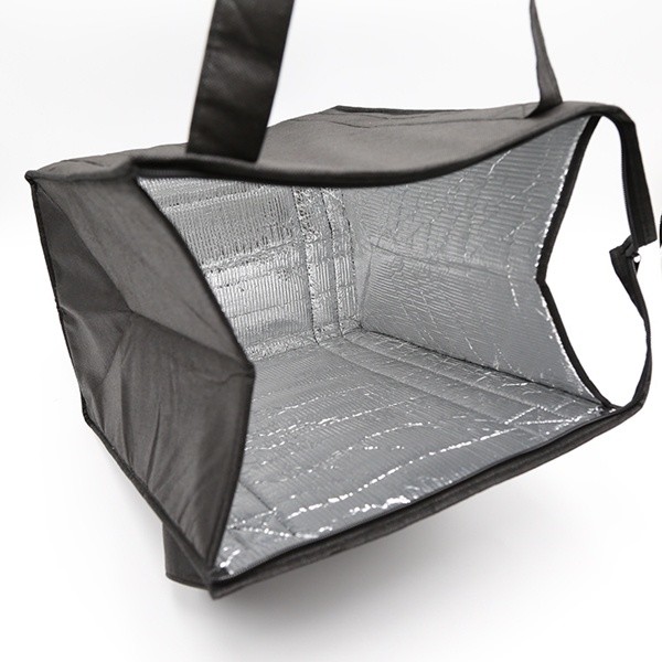 Top grade superior quality pp non woven black handle cooler bag thermal bag