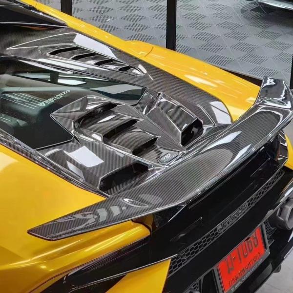 LP580 LP610 Lamborghini Huracan Evo Body Kit Tecnica Style Carbon Fiber Spoiler Wing