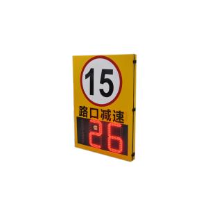 Detect Traffic with 188 Pixel Pitch LED Solar Speed Radar Sign 24GHz Portable