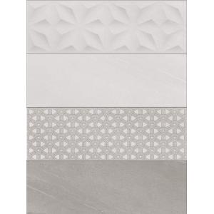 China Circle Pattern Decorative Ceramic Tile Grey And Yellow Color Warm Design on sale