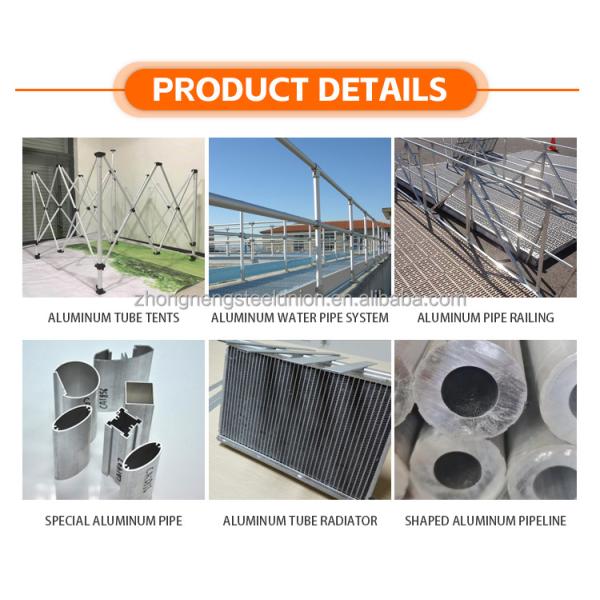 Wholesale Custom Rectangular Square Aluminum Alloy Tubes Profile Large Diameter