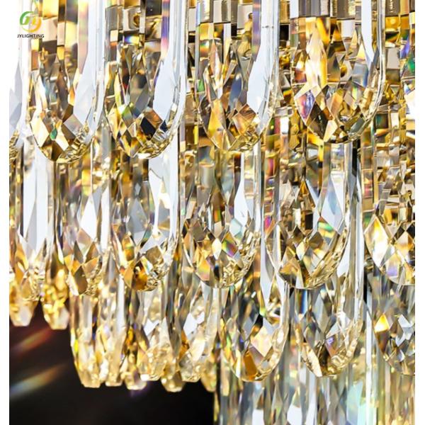 JYLIGHTING Light Luxury Crystal Chandelier Living Room Main Light Modern Simple Atmosphere Luxury Villa Restaurant Bedroom Crystal Pendant Light
