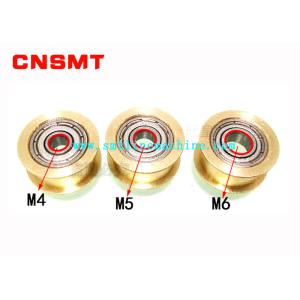 SMT conveyor pulley idler flat pulley double slot synchronous copper pulley with