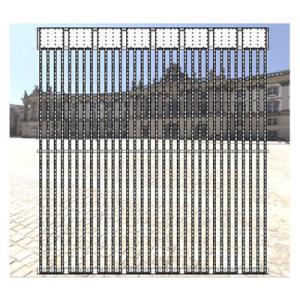 Outdoor Transparent Led Film Display Heavy Duty Customizable