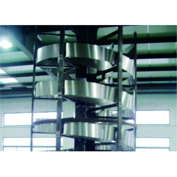 Buy Flexible Industrial Conveyor Belt Systems Vertical Screw - Lift Strong Structure at wholesale prices