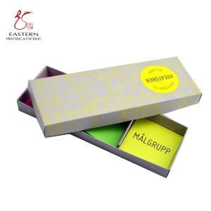 Lid And Bottom 30mm Thick Printed Cardboard Boxes With Paper Insert