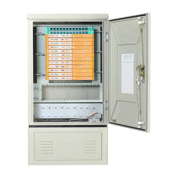 Buy 96F 144F 288F Outdoor SMC Fiber Optic Cross Cabinet at wholesale prices