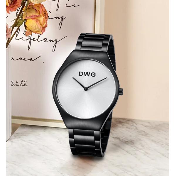 IP Black Plated 2025 Quartz Stainless Steel Watches With Japan Movement