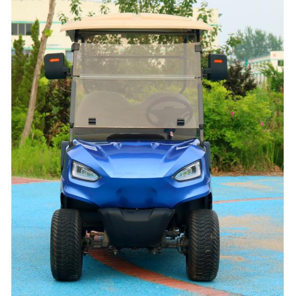 Luxury Rechargeable 2 Seater Golf Cart Lithium Ion Battery Golf Club Cart