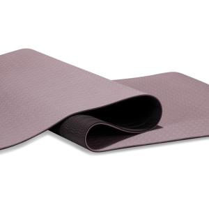 China Two Layer Non Toxic Colorful Yoga Mat , Natural Fitness Yoga Mat Anti Slip Surface on sale