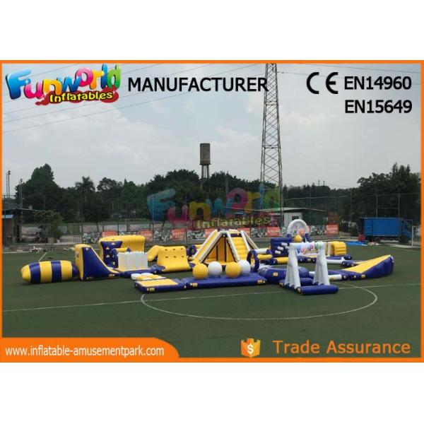 Anti - UV Giant Aquapark Inflatable Water Parks For Kids And Adults