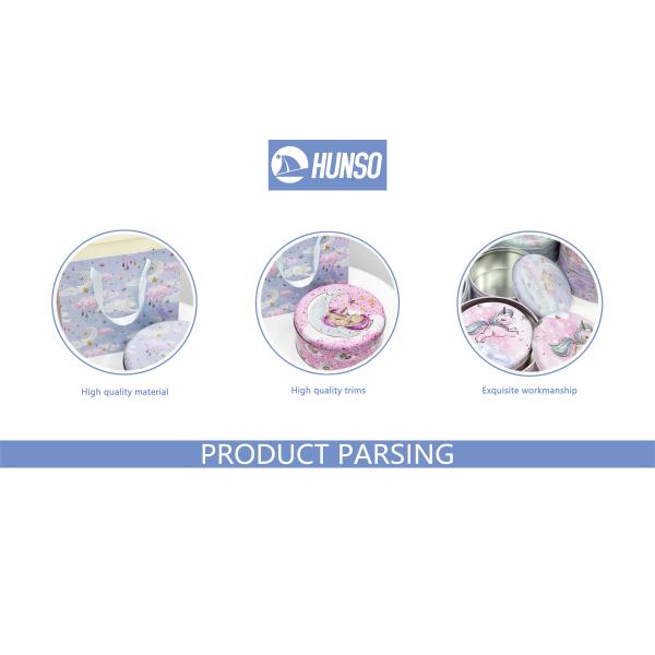 Empty Candy Gift Tin Cans Seamless Round Tin Tinplate Material With Gift Bag