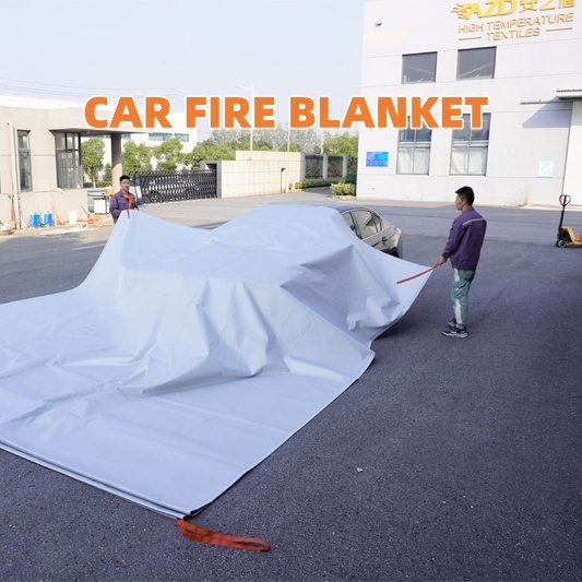 Buy EV Fire Blanket Gray 550℃ Thermal Resistance for Lithium Battery Fires at wholesale prices