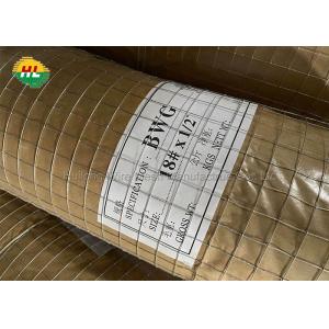 1/2 Inch 3ft Welded Wire Mesh Rolls , 30m Chicken Wire Rolls