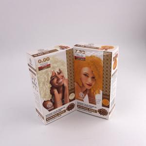 China 350gsm White Board hair packaging box Customized Size on sale