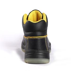 Comfortable EVA Insole Middle Cut Safety Shoes Heat Resistant Mesh Lining