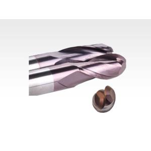 Straight Shank Solid Carbide Ball Nose End Mills PM-2BL-R1.0~R10.0 Nano TiAIN