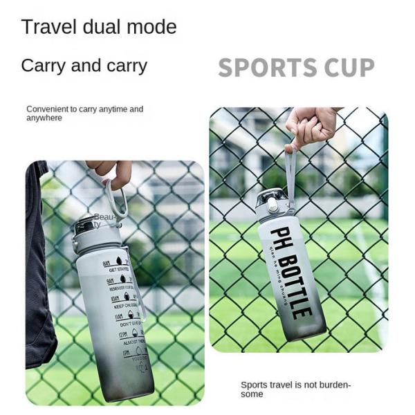 Bpa Free 1000ml 1 Litre Sipper Water Bottle With Straw For Adults Gradient Color 32 Ounce Large Capacity Many Colors Reusable Odour Free