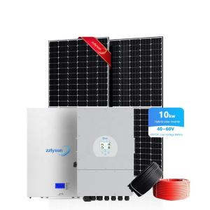 China 10kw Solar Power Hybrid System photovoltaic 10kw home solar power kit on sale